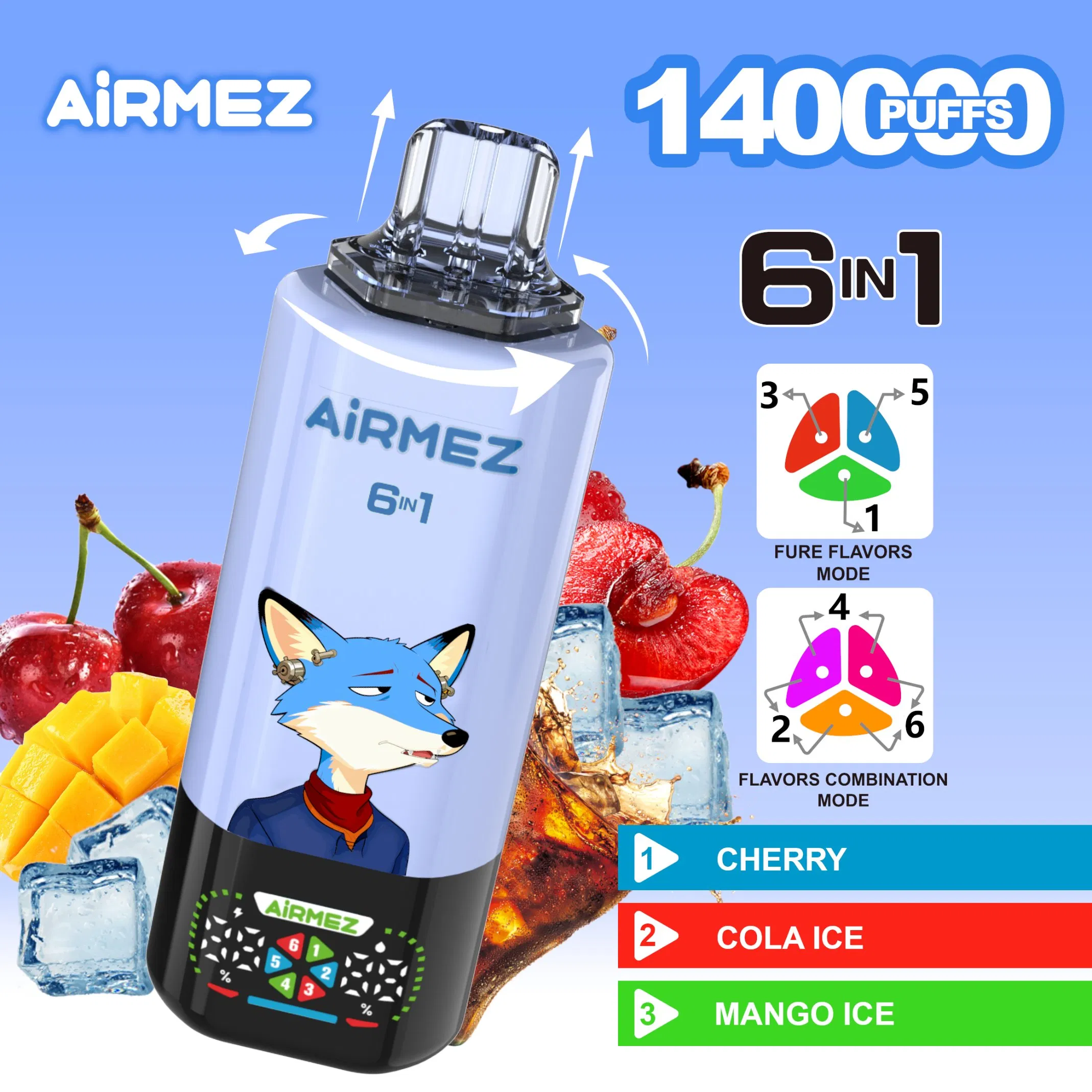 Airmez Vape 6 IN 1 140K Puffs factory
