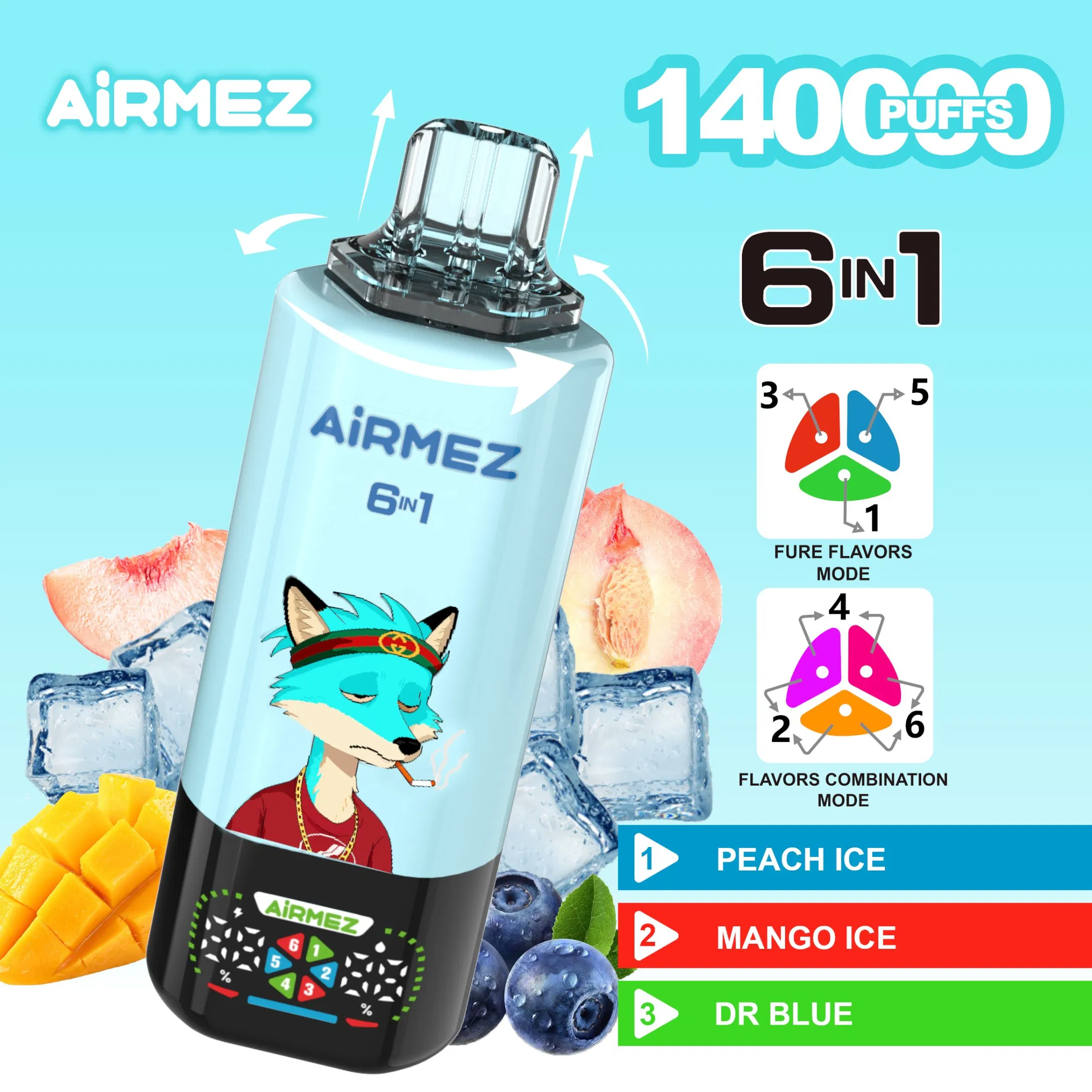 Airmez Vape 6 IN 1 140K Puffs suppliers