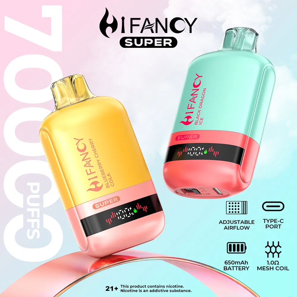 Hifancy Super 70000 Puff Vape Le Stóras AE Vape In-athluchtaithe